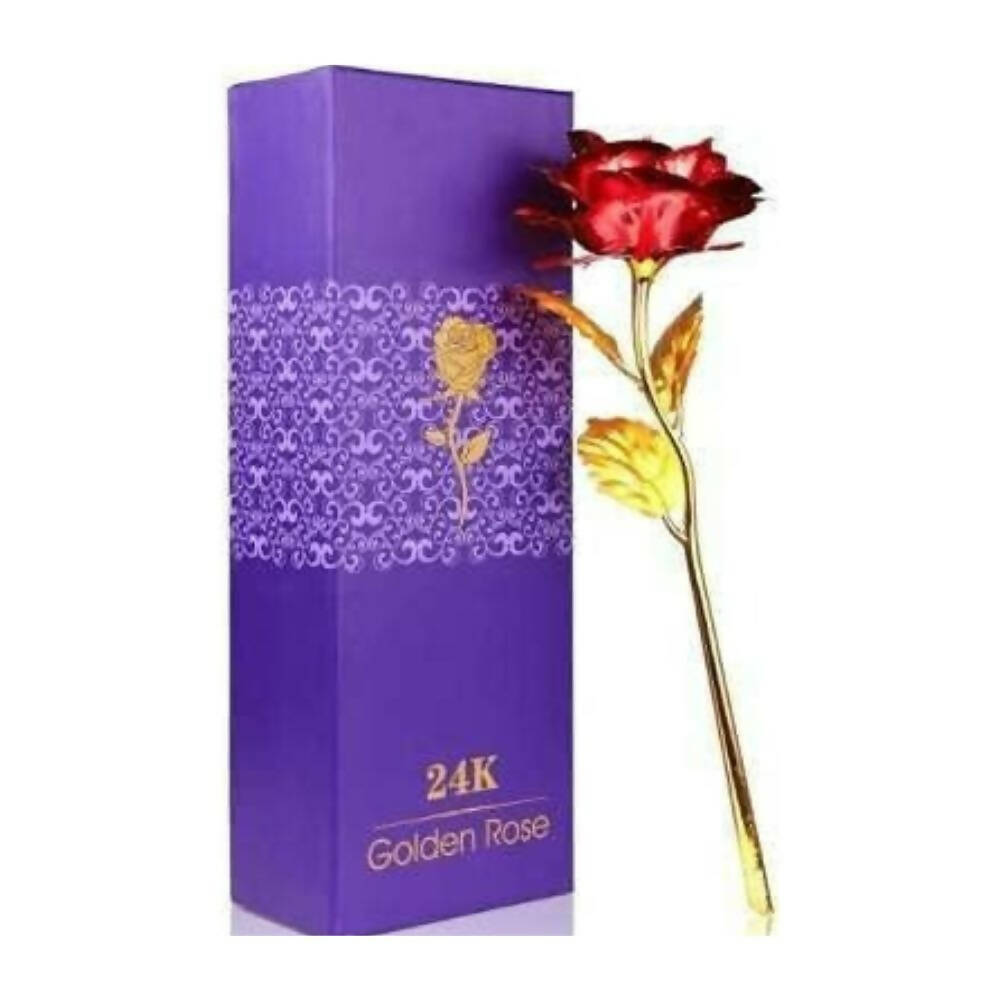 Wish Upon Artificial Golden Red Rose Flower Valentine's Day Gifts  Grab2Buy Generic Grab2Buy