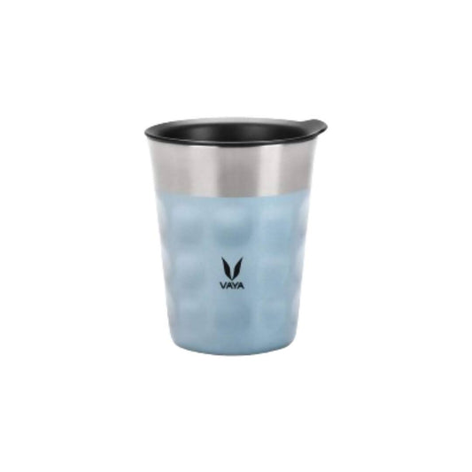 Vaya Popcup Insulated Coffee Mug Tumbler With Lid - 250 ml (Blue) 