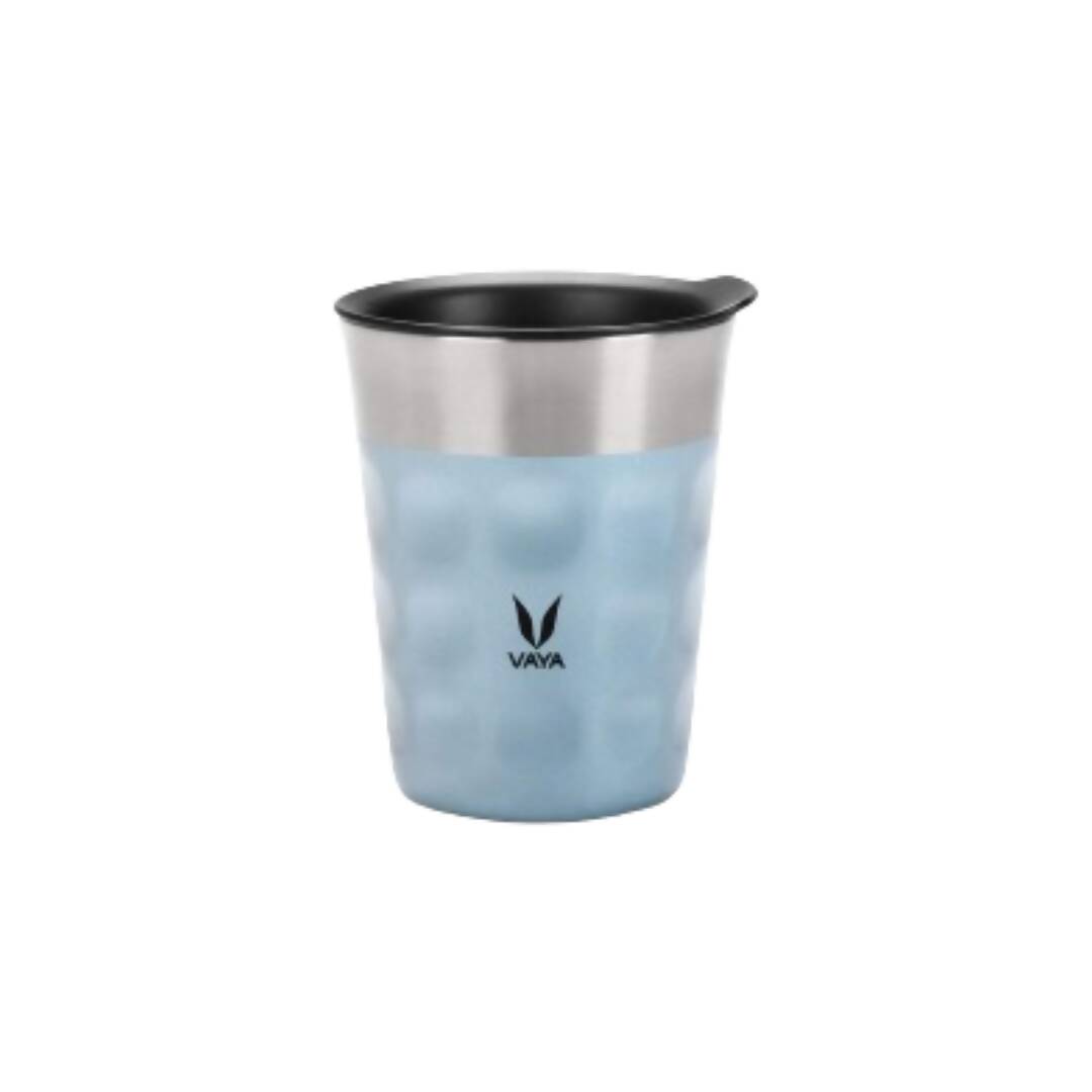 Vaya Popcup Insulated Coffee Mug Tumbler With Lid - 250 ml (Blue) | Grab2Buy