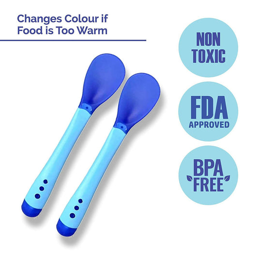 LuvLap Tiny Love Heat Sensitive Baby Feeding Spoons Set - Grab2buy