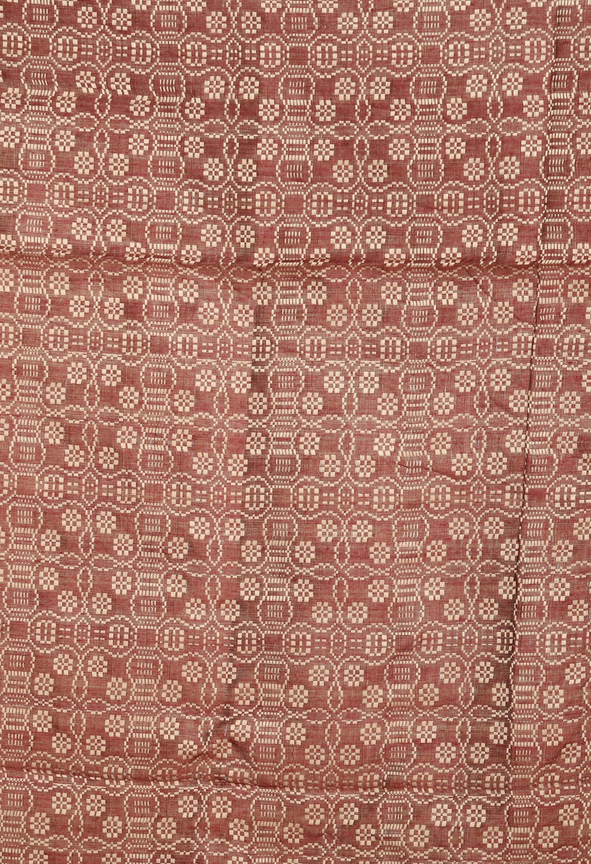 Mominos Fashion Moeza Handloom Cotton Dark Maroon Dupatta