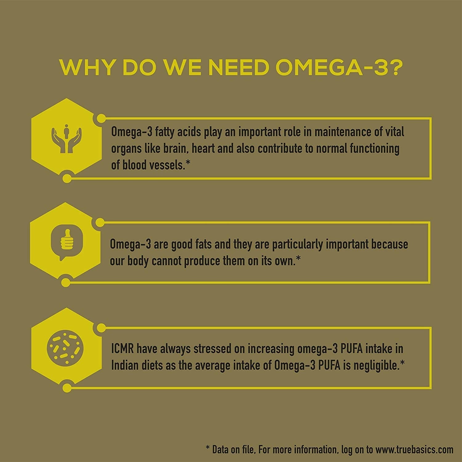 TrueBasics Vegan Omega Capsules 