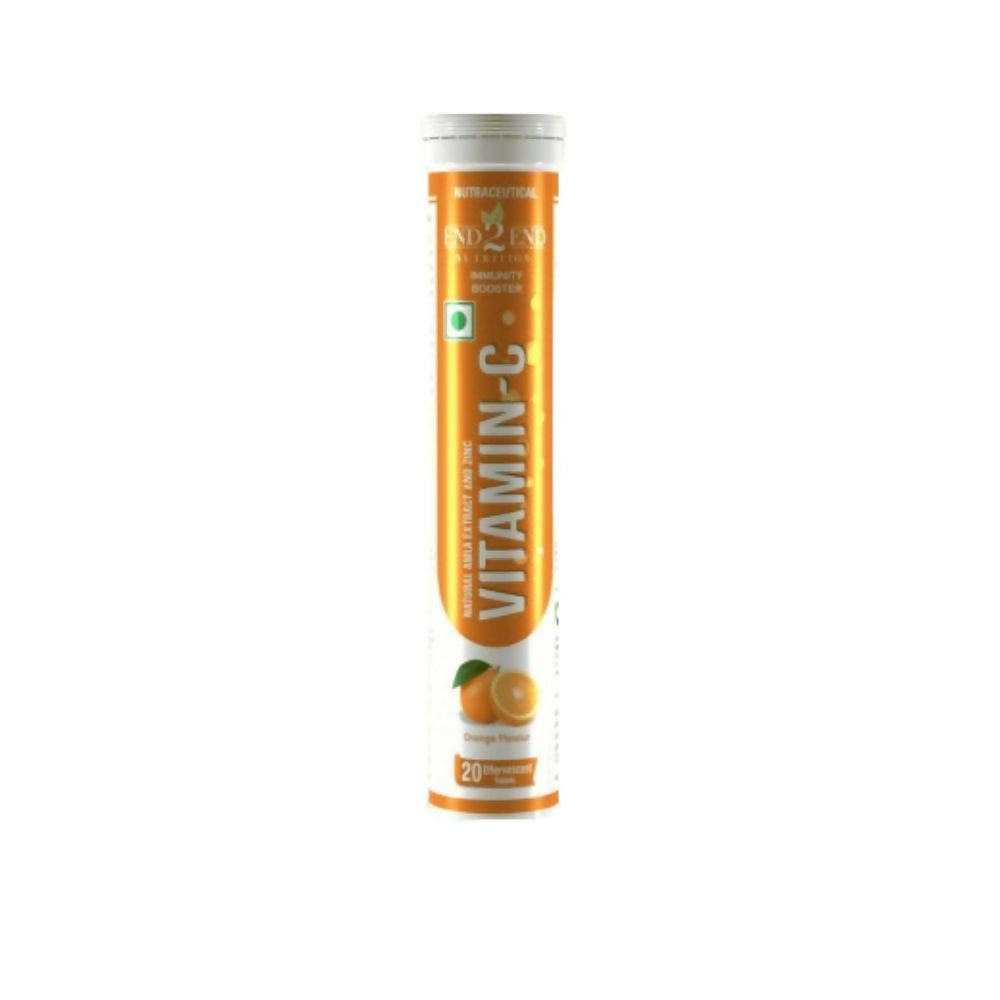 End2End Nutrition Vitamin C with Natual Amla Extracts For Extra Glowing Skin & Stronger Immunity Tablets 
