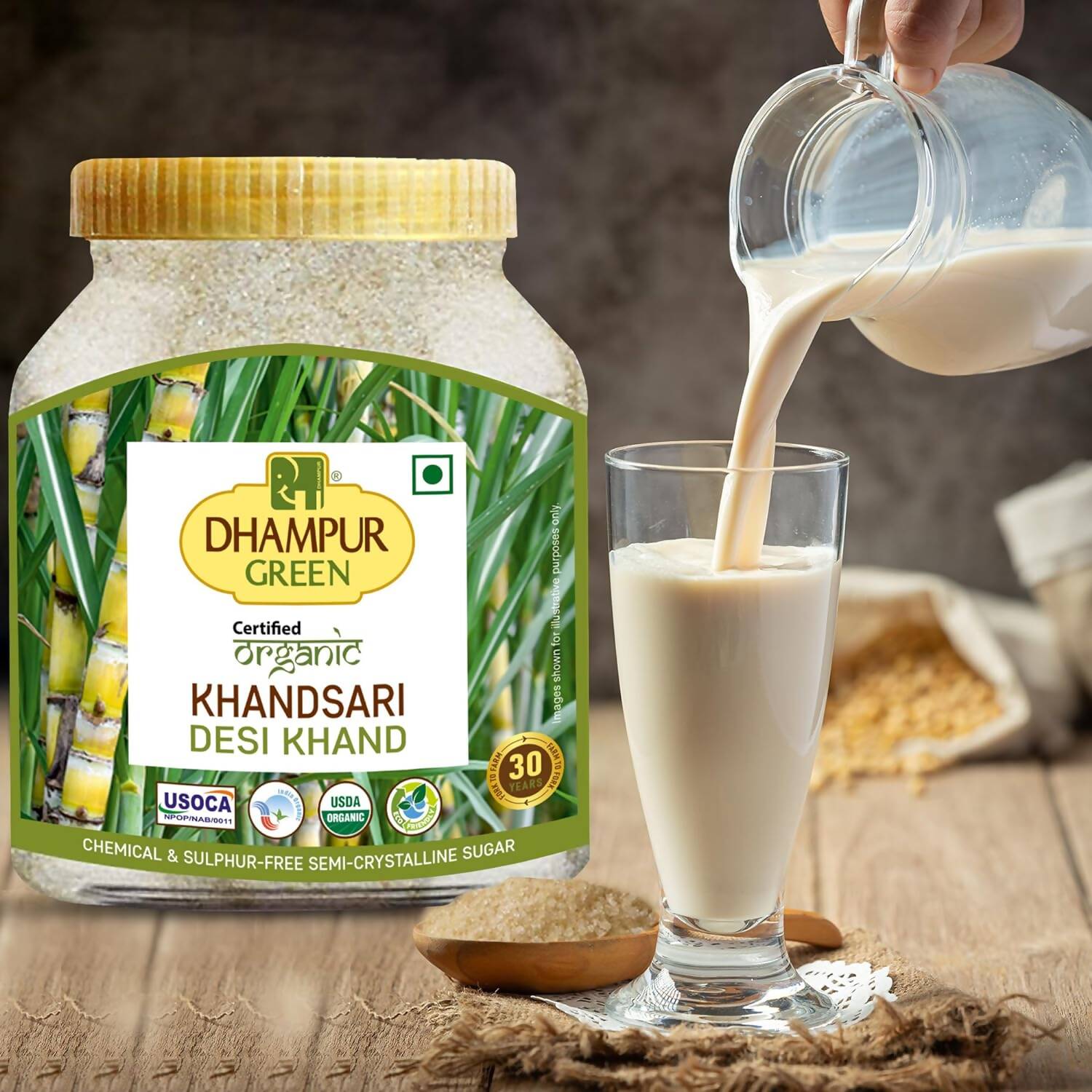 Dhampur Green Desi Khand Khandsari Sugar 