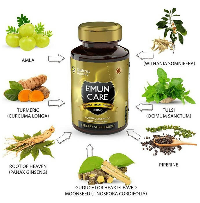 Sushrut Ayurved Emun Care Veg Capsules - Grab2buy