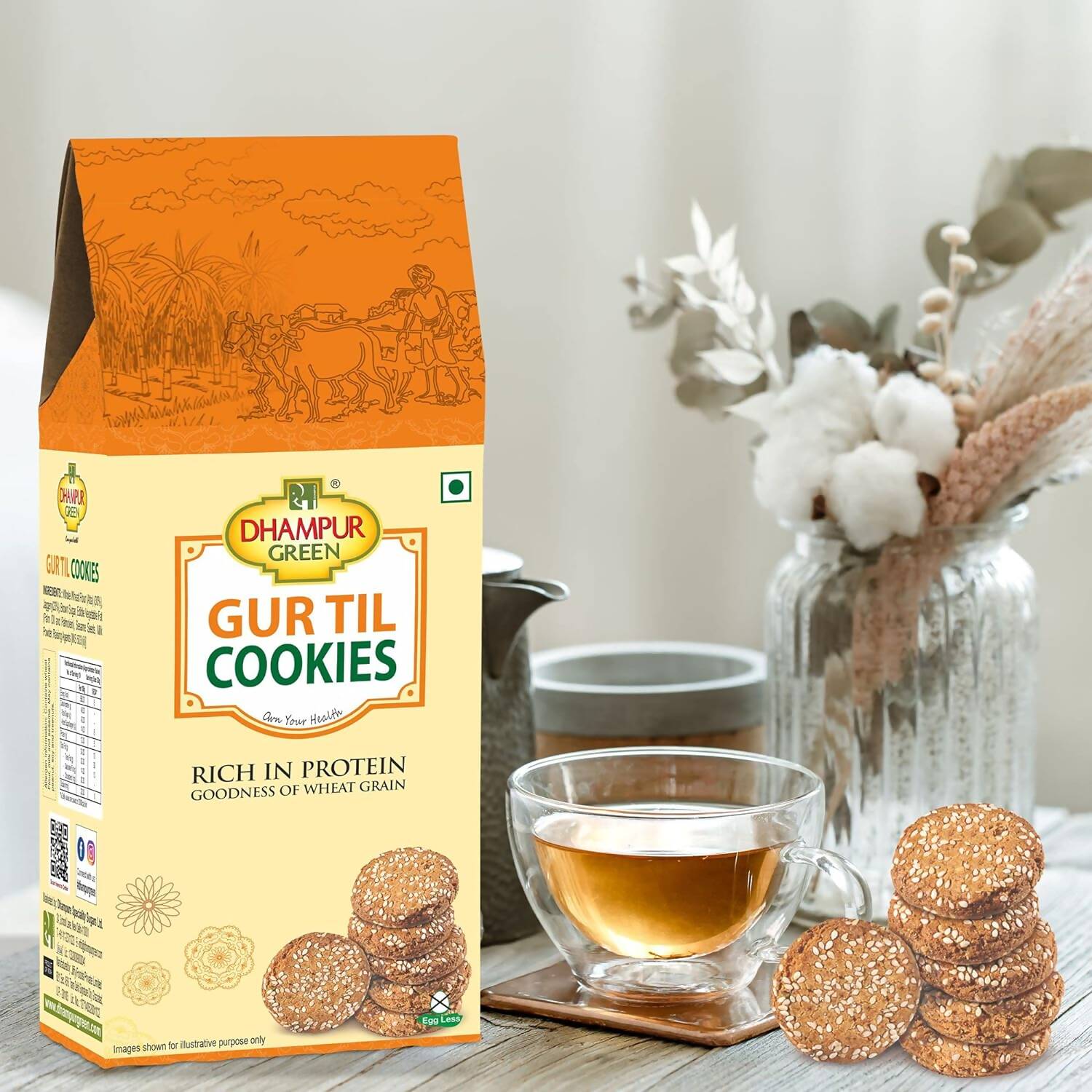 Dhampur Green Gur Til Cookies 