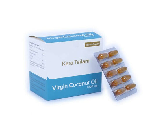 Sahasrayogam Kera Tailam (Virgin Coconut Oil) Capsules - Grab2buy
