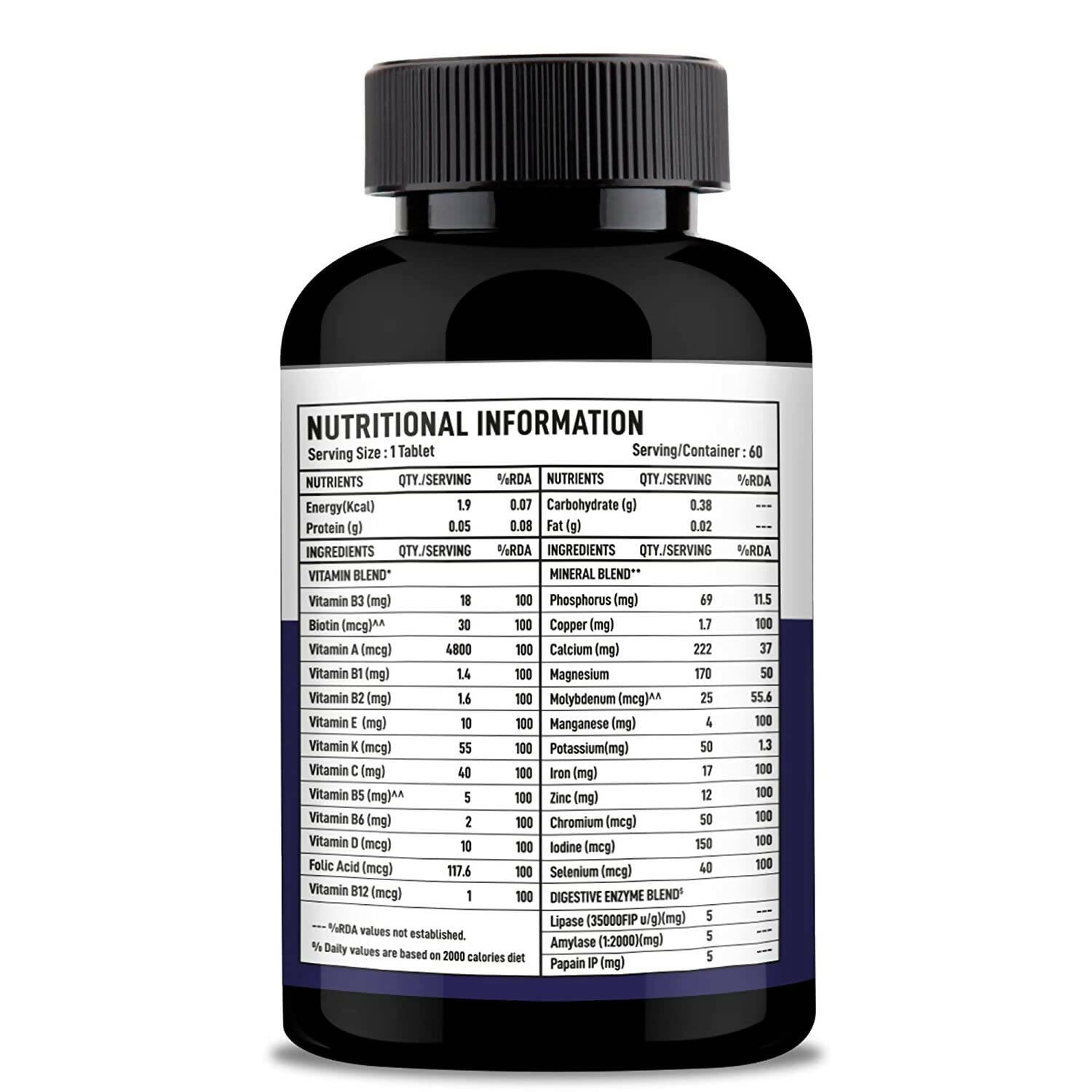 Nutracology Multivitamin for Men for Energy Strength & Stamina Tablets 