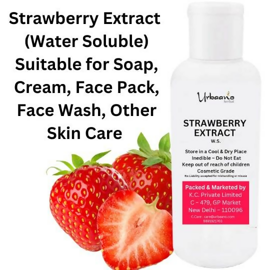 Urbaano Herbal Strawberry Extract Natural Ingredient For making DIY Skin Care Products like Serum 