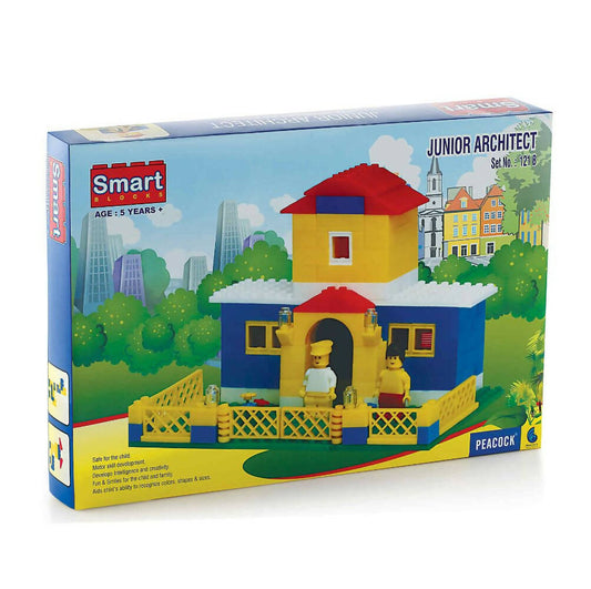 Peacock Junior Architect Building Block Set Toy For Kids For Creative & Imagination Skills 233 Pcs - Grab2buy