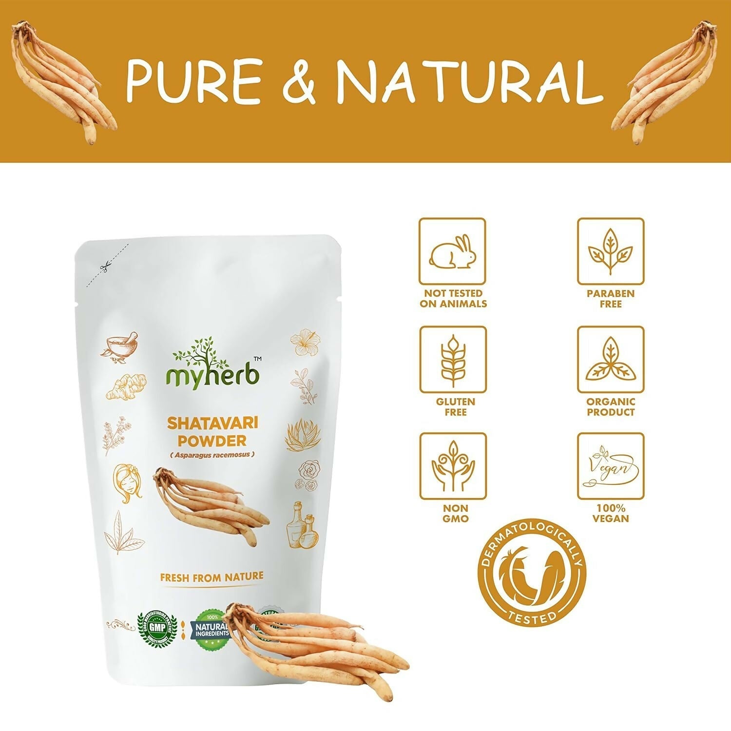 Myherb Natural Organic Shatavari Powder 