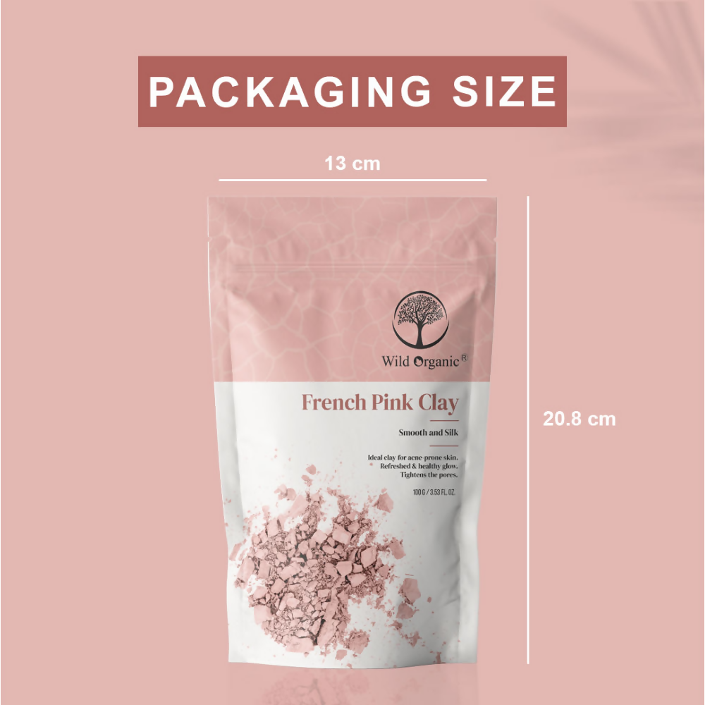 Wild Organic French Pink Smooth And Silk Clay Powder 