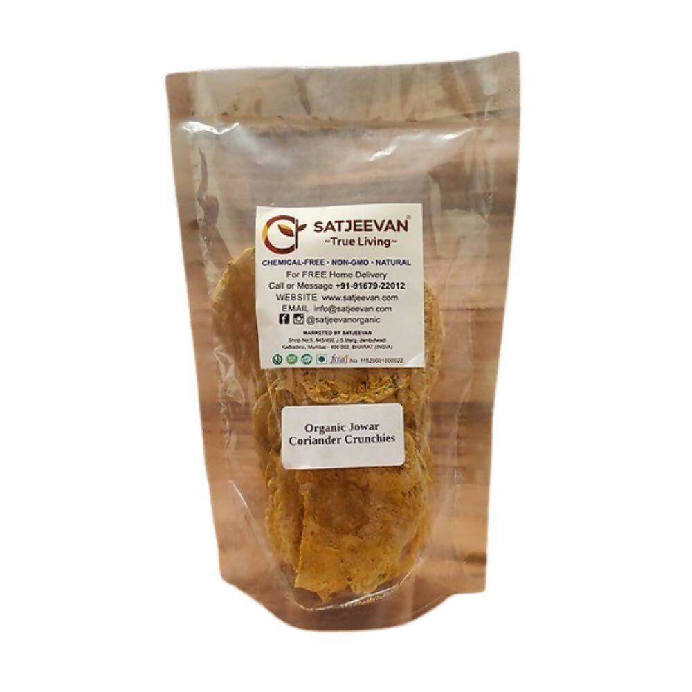 Satjeevan Organic Jowar Coriander Crunchies 