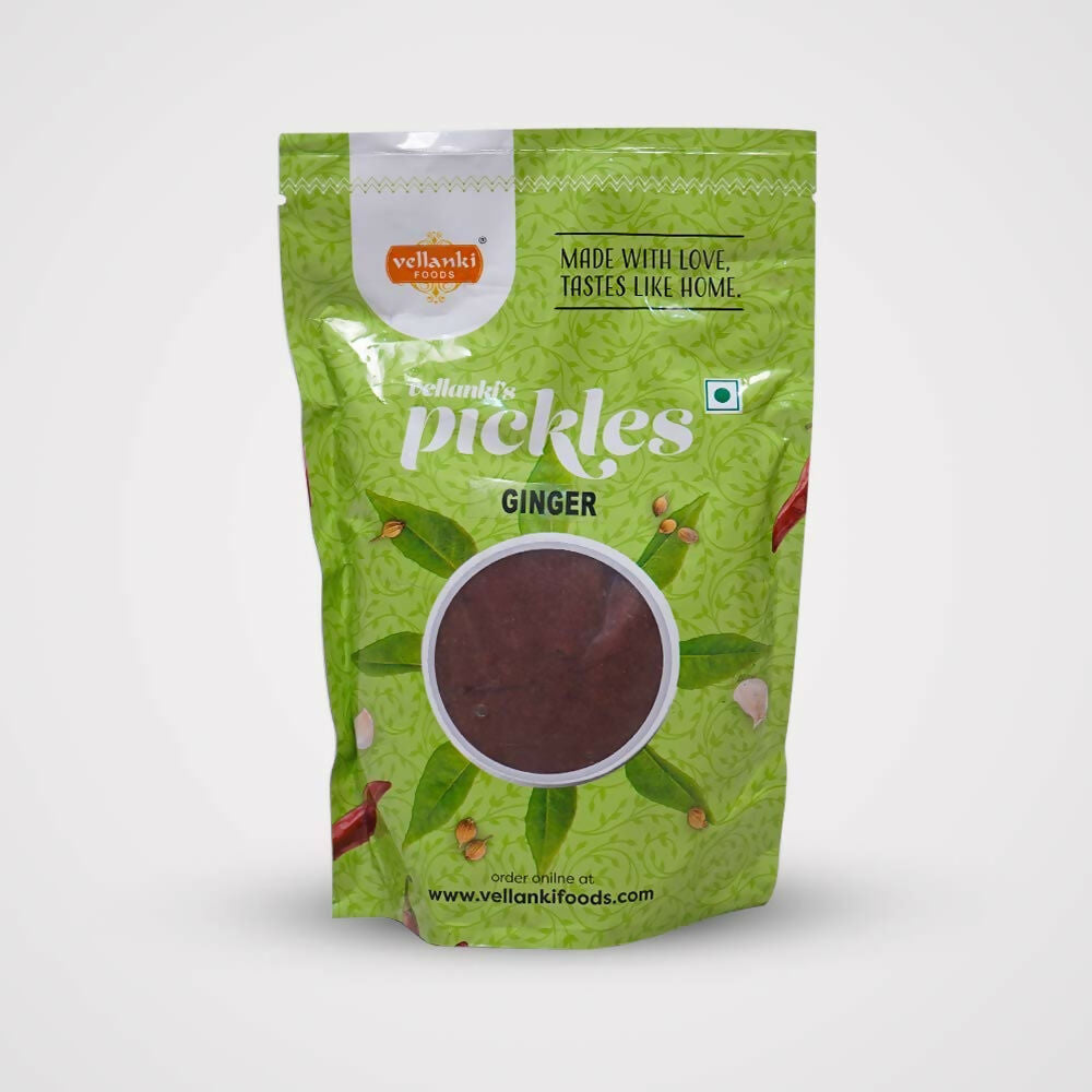 Vellanki Foods Andhra Pickles Combo Pack (250 gm Each) - Ginger Pickle,Tomato Pickle - Grab2buy