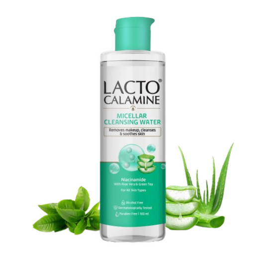 Lacto Calamine Micellar Cleansing Water,Removes Makeup & Clears Skin