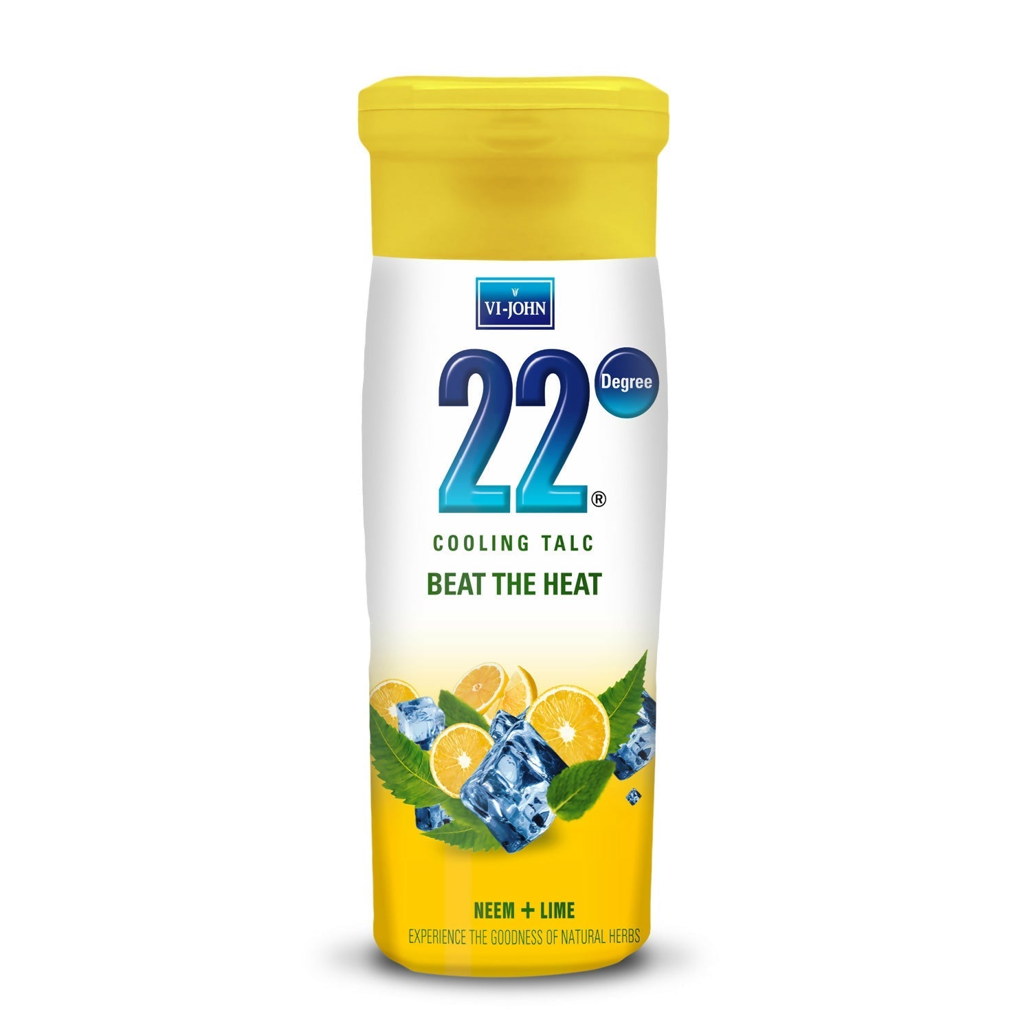 VI-JOHN 22 Degree Cooling Talc Beat the Heat Neem and Lime  Grab2Buy VI-JOHN Grab2Buy