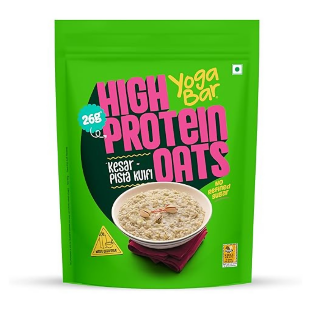 Yoga Bar High Protein Oats - Combo Flavors: Korean Fire, Mum's Masala, Dark Chocolate, Fruit Nuts Seeds, Kesar Pista Kulfi, Banana Creme, Filter Kappi  Grab2Buy Yoga Bar Grab2Buy
