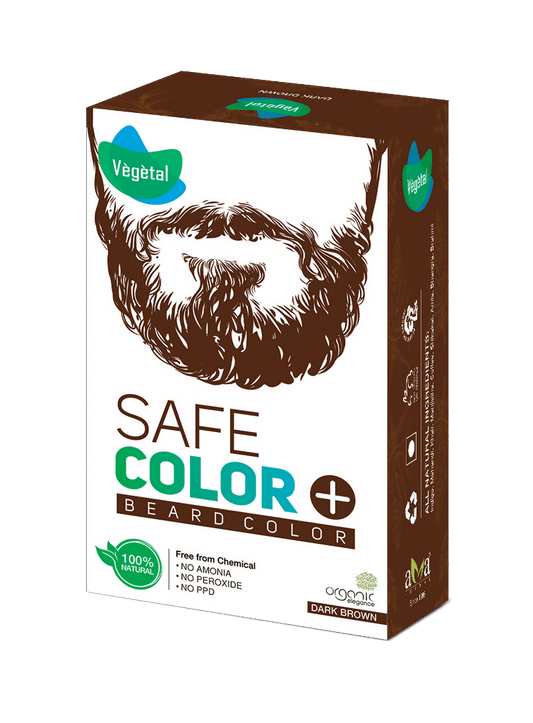 Vegetal Safe Color For Beard - Dark Brown  Grab2Buy Vegetal Grab2Buy