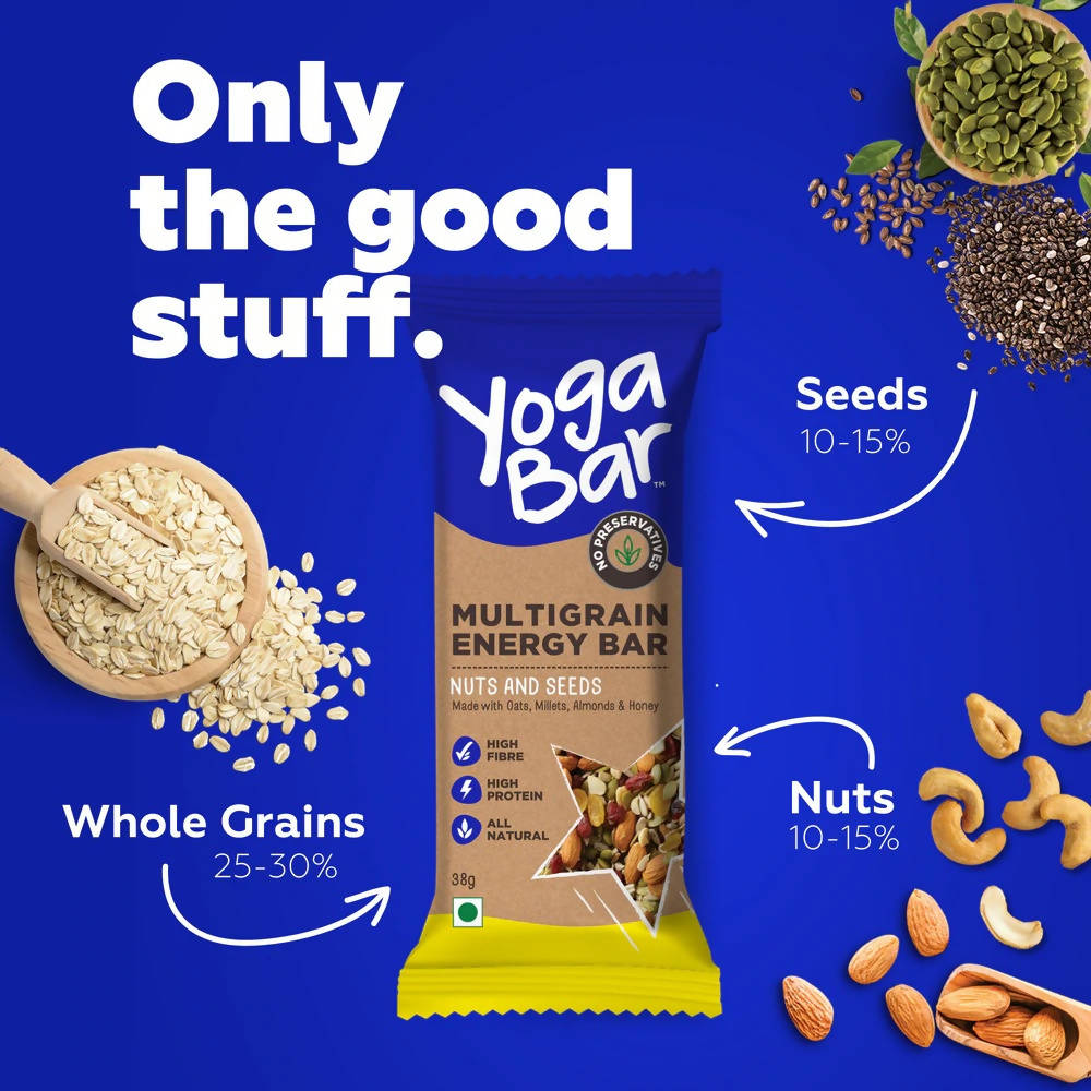 Yoga Bar Nuts & Seeds Multigrain Energy Bars  Grab2Buy Yoga Bar Grab2Buy