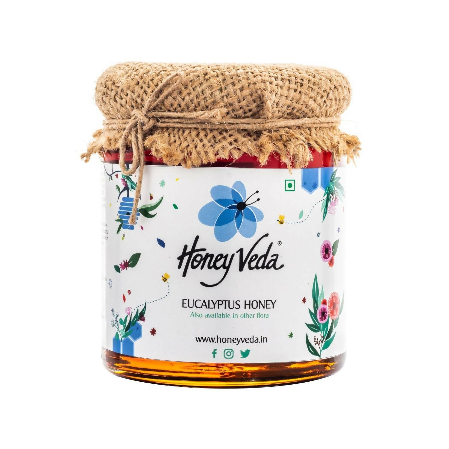 HoneyVeda Premium Raw Eucalyptus Honey 