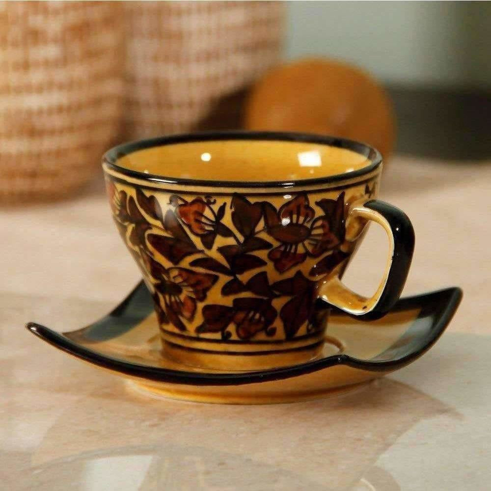Handpainted Cup Saucer(Set Of 6) - Grab2buy