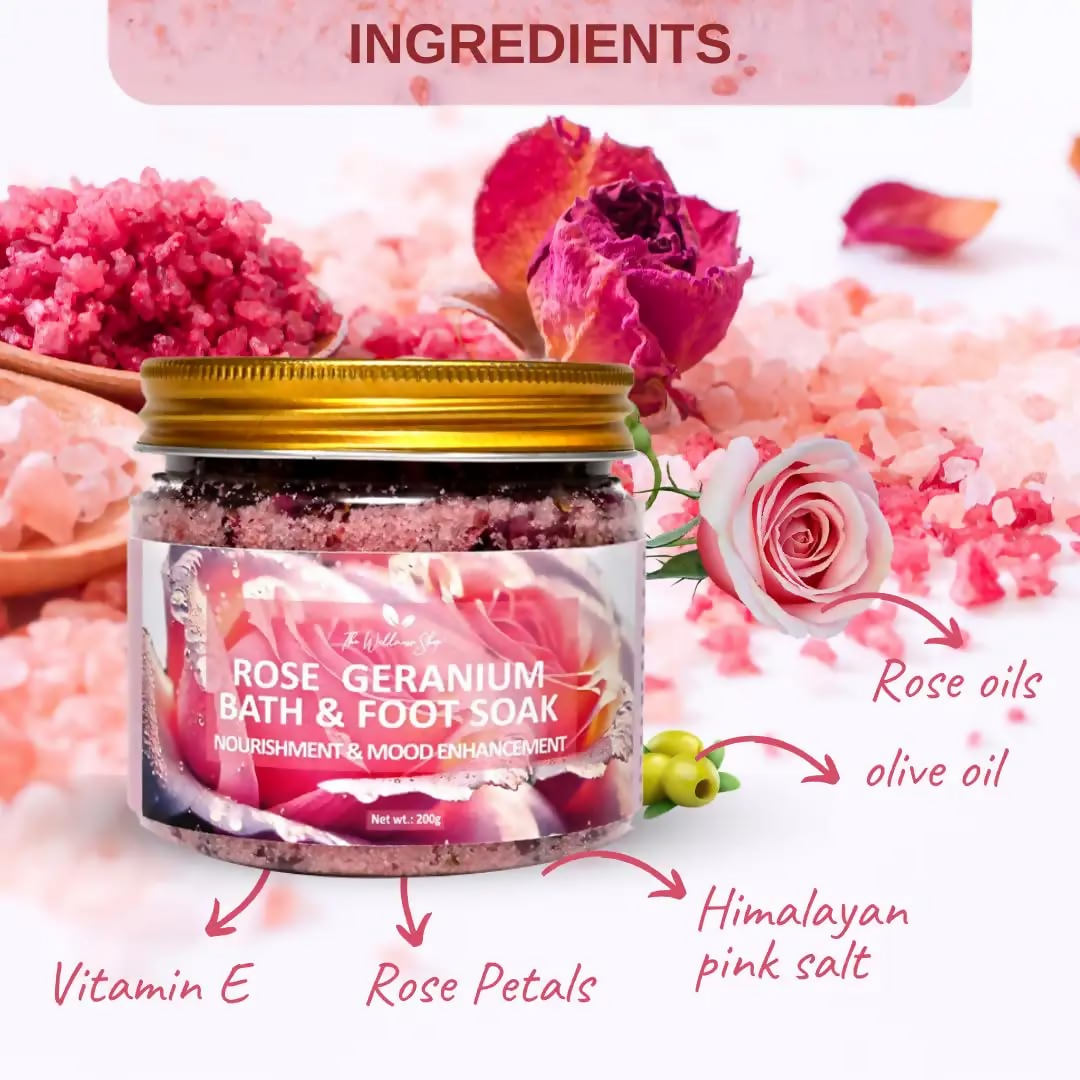 The Wellness Shop Rose Geranium Bath and Foot Soak  Grab2Buy The Wellness Shop Grab2Buy