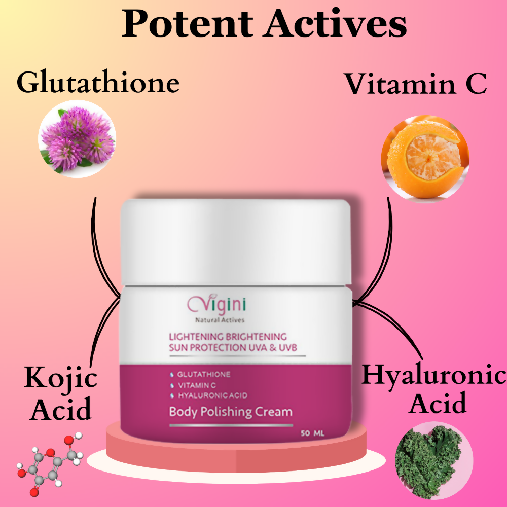 Vigini Skin Whitening Lightening Body Polishing Day Night Gel Cream - Grab2buy