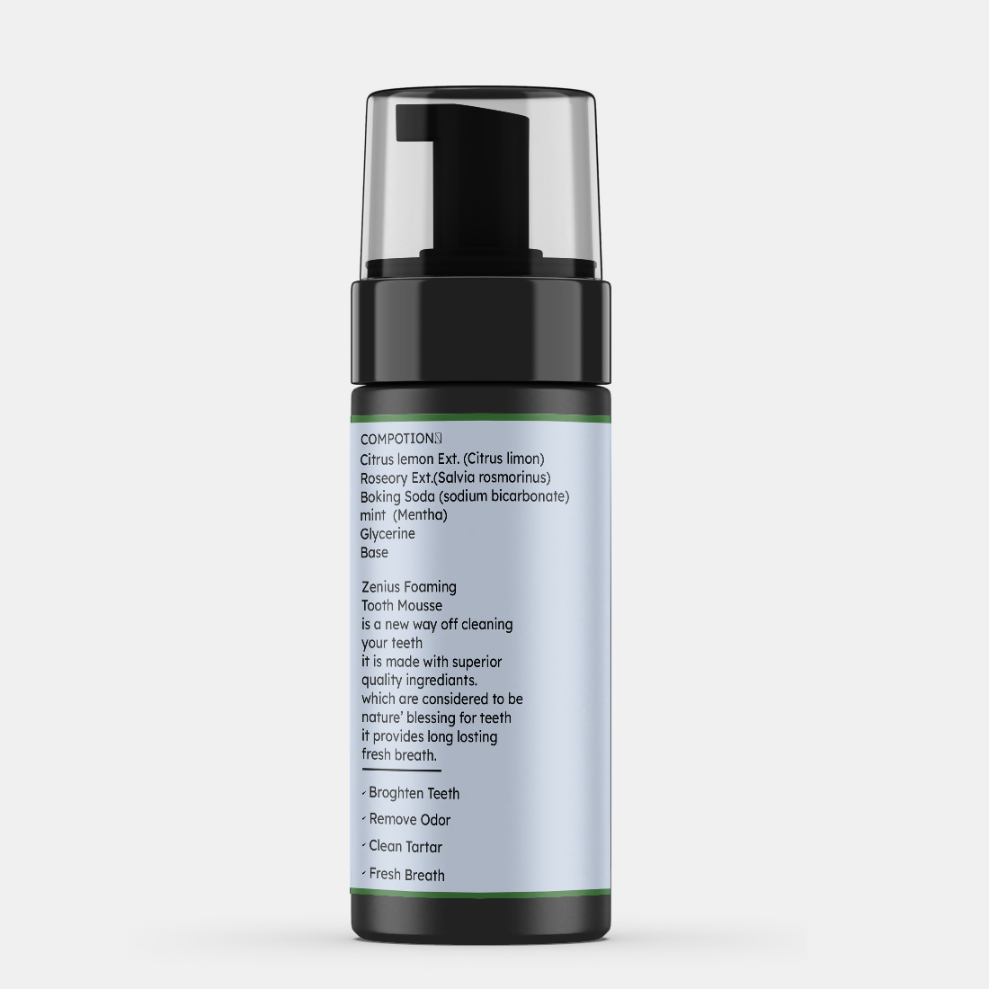 Zenius Foaming Tooth Mousse for Mouth Cleanser  Grab2Buy Zenius Grab2Buy