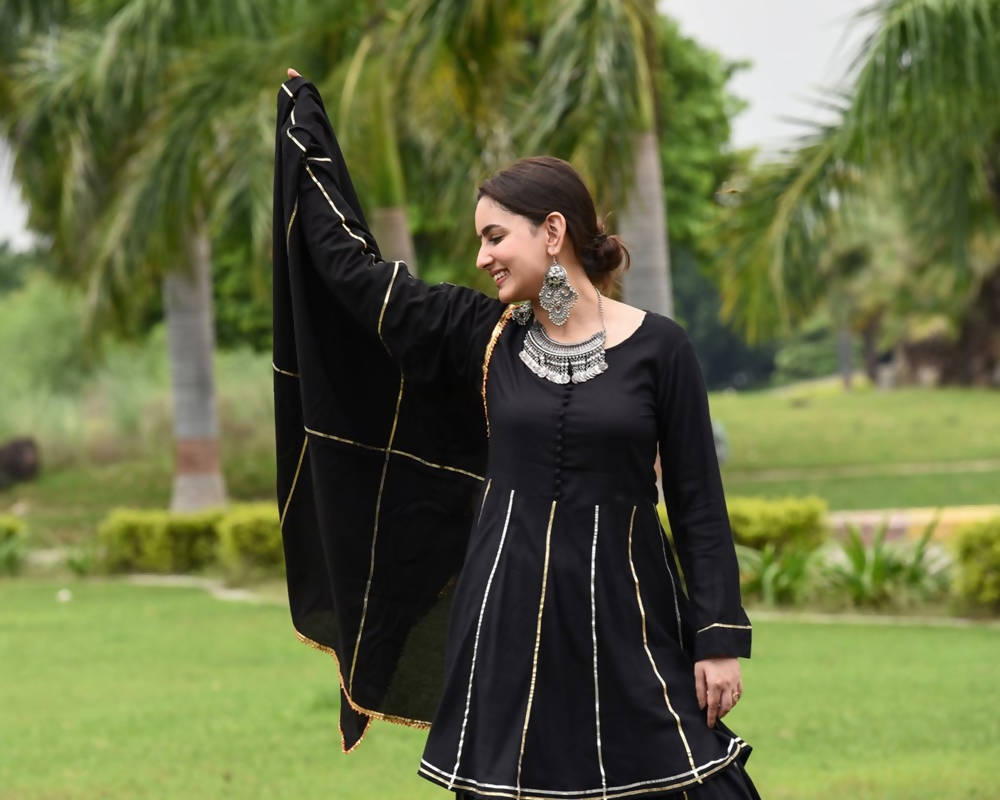 Cheera Black Kurta set