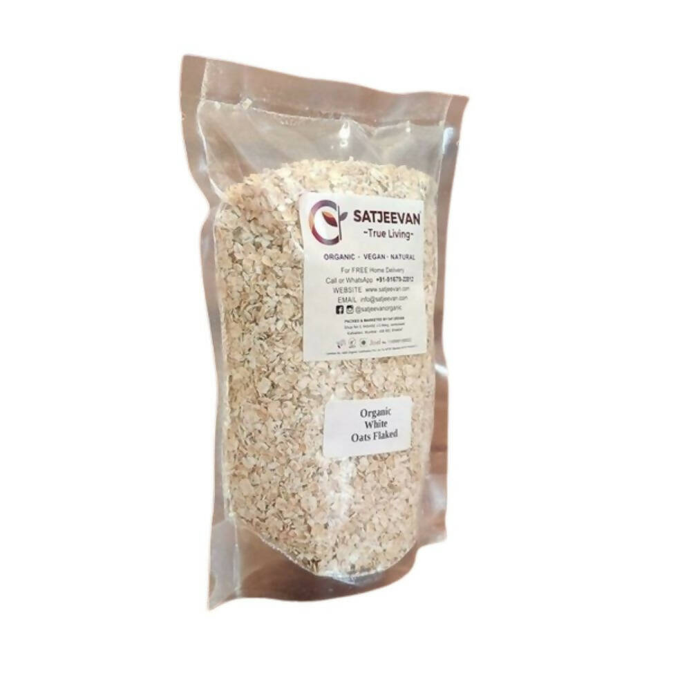 Satjeevan Organic White Oats Flaked - Grab2buy