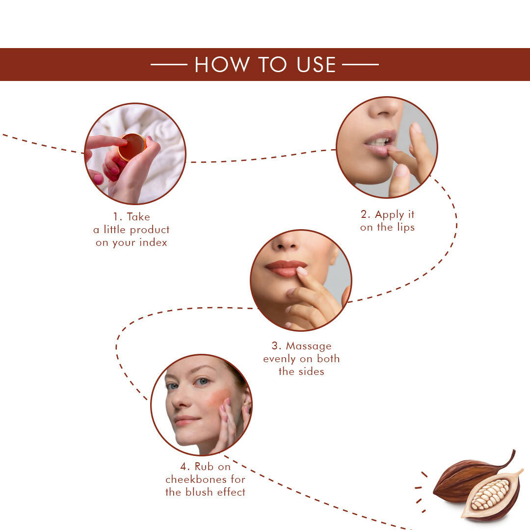 Korus Essential Cocoa Lip & Cheek Tint Balm 