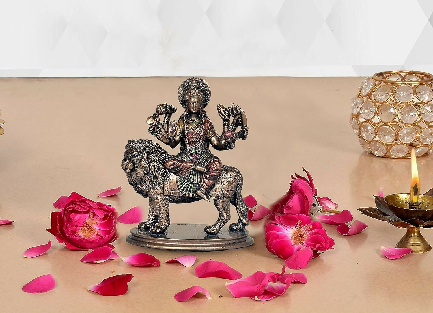 Umi Cold Cast Resin Maa Durga Idol - Grab2buy