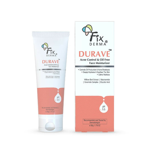 Fixderma Durave Acne Control & Oil Free Moisturizer for Face with Glycolic Acid 