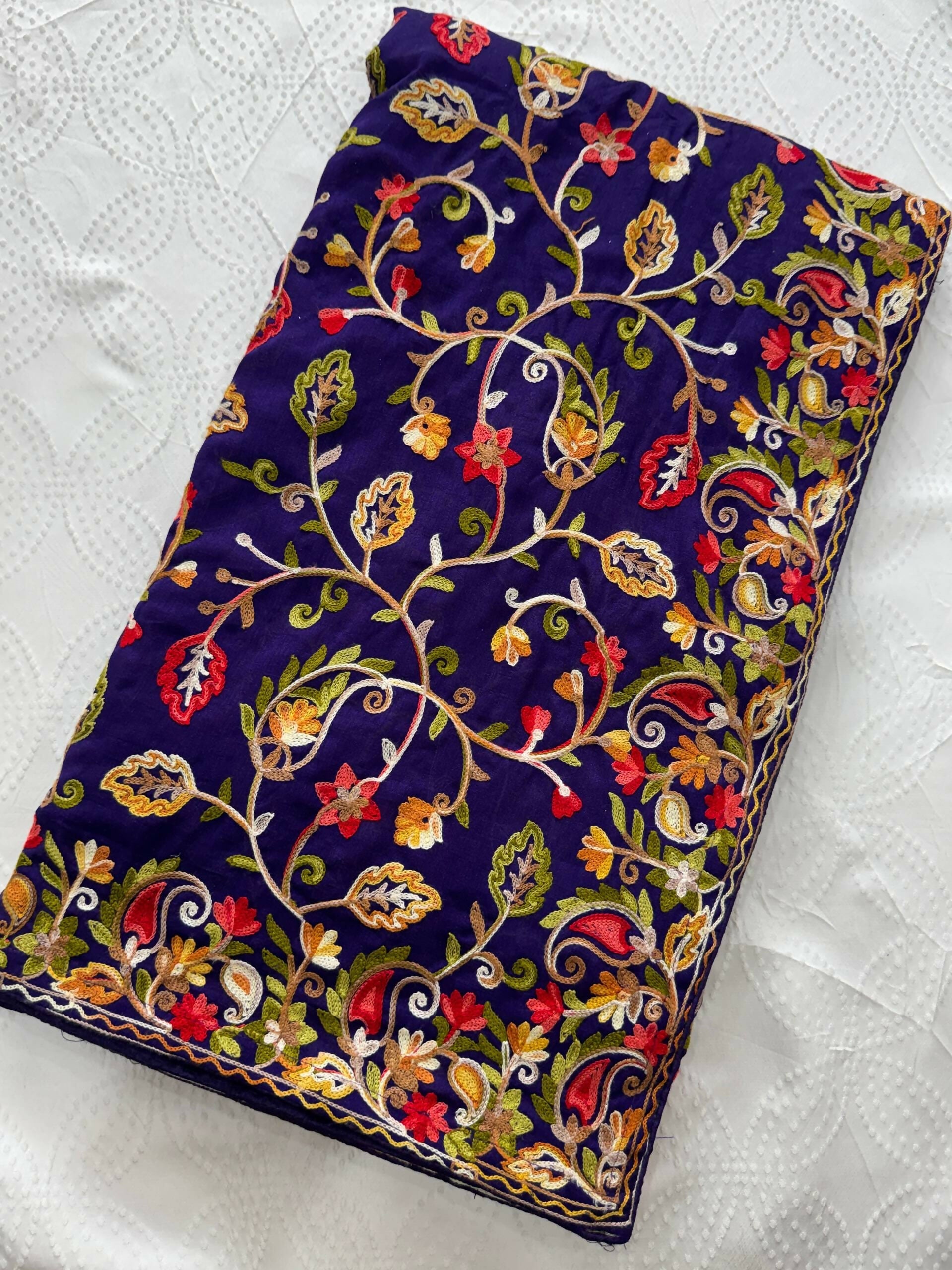 Teeya Creation New Latest Party Wear Lucknowi Soft Silk Saree-Purple
