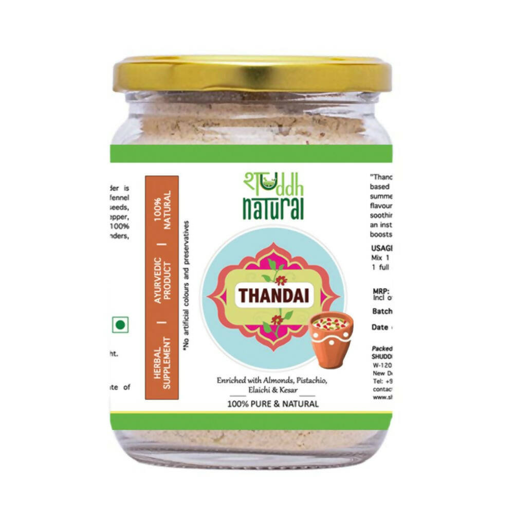 Shuddh Natural Instant Ayurvedic Thandai Powder - Nuts and Seeds Superfoods 