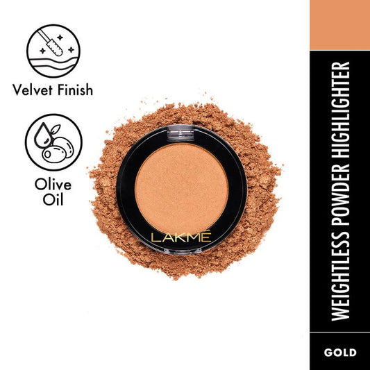 Lakme Face It Highlighter - Gold - Distacart