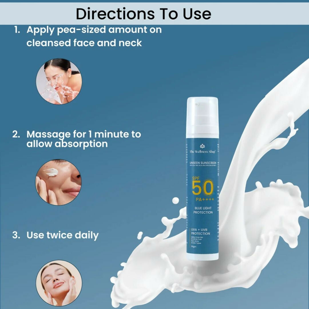 The Wellness Shop Unseen Sunscreen  Grab2Buy The Wellness Shop Grab2Buy