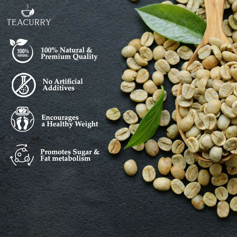 Teacurry Arabica Green Coffee Bean (Raw Whole Beans, 100% Arabica, Unroasted) - Grab2buy