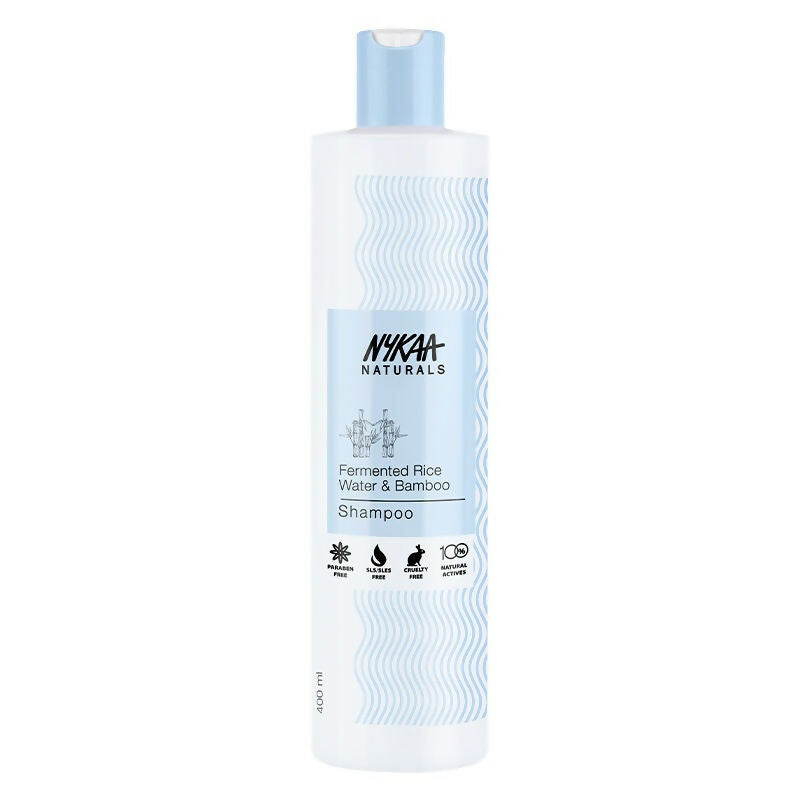 Nykaa Naturals Anti-Frizz Shampoo With Fermented Rice Water, Bamboo & Argan Oil 