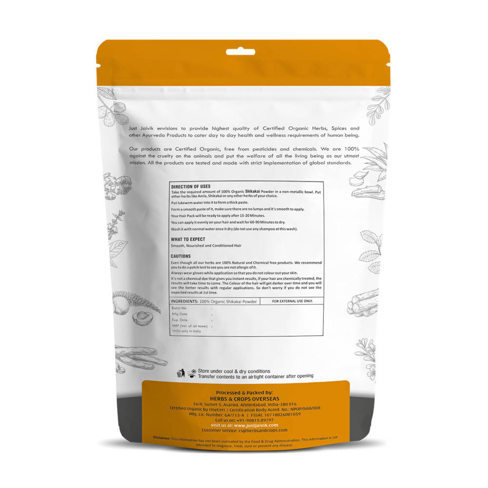 Just Jaivik Organic Shikakai Powder 