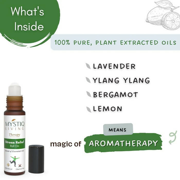 Mystiq Living Therapy Stress Relief Roll On 
