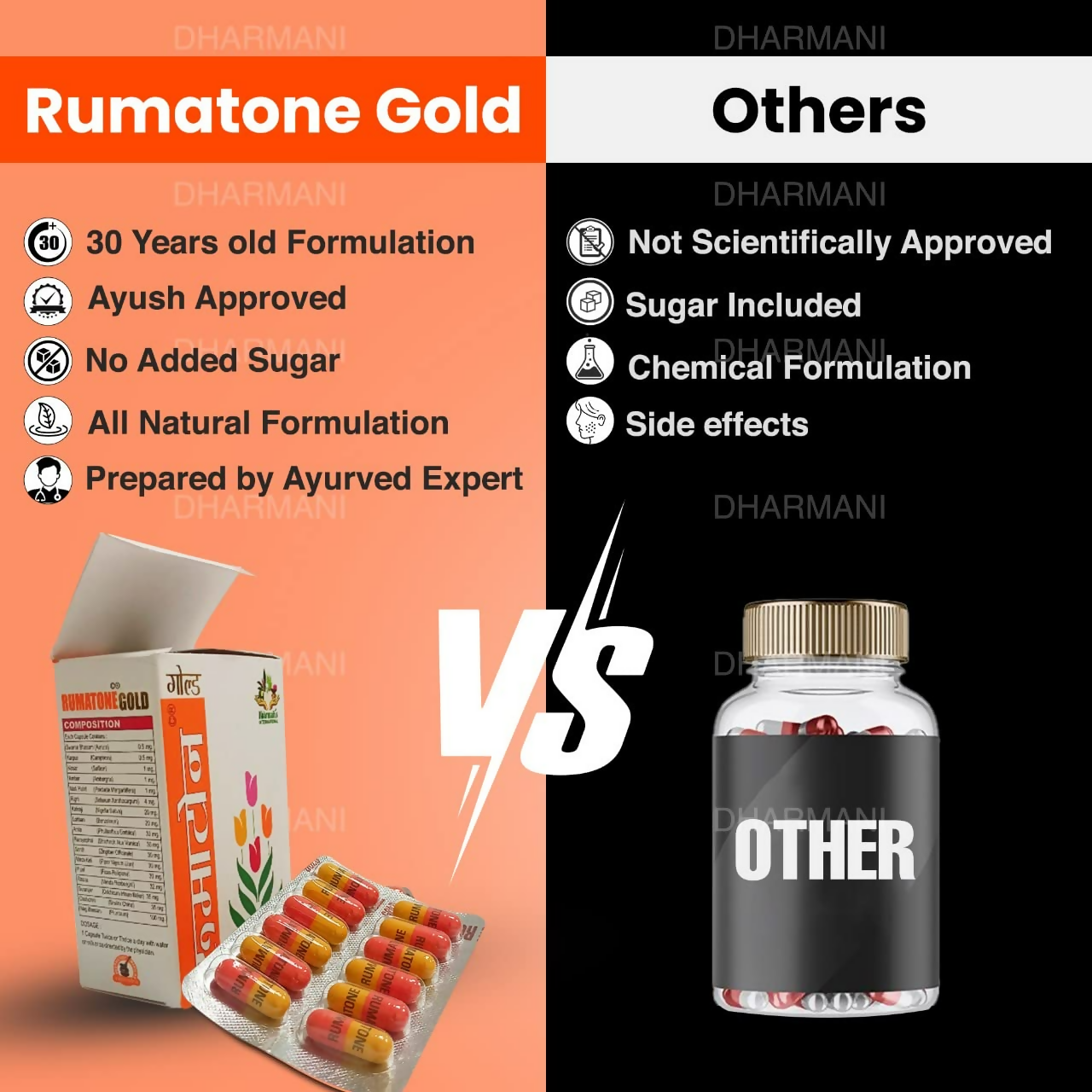 Dharmani's International Rumatone Gold Capsules 