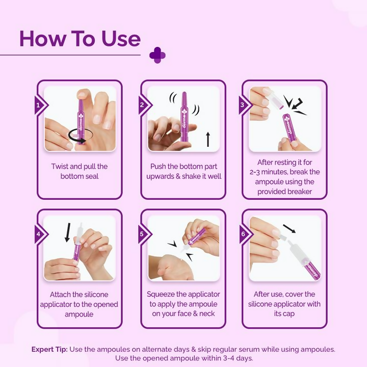 The Derma Co 15% Vitamin C Intense Brightening Ampoule Kit  Grab2Buy The Derma Co Grab2Buy