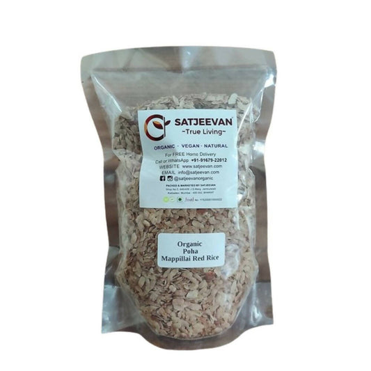 Satjeevan Organic Poha Mappillai Red Rice 
