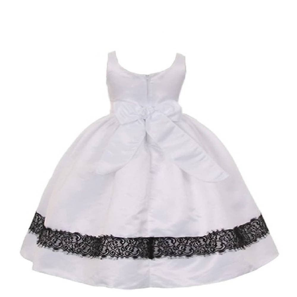 Asmaani Baby Girl's Off-White Colour Satin A-Line Maxi Full Length Dress (AS-DRESS_22154) - Grab2buy
