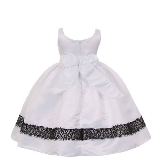 Asmaani Baby Girl's Off-White Colour Satin A-Line Maxi Full Length Dress (AS-DRESS_22154) - Grab2buy