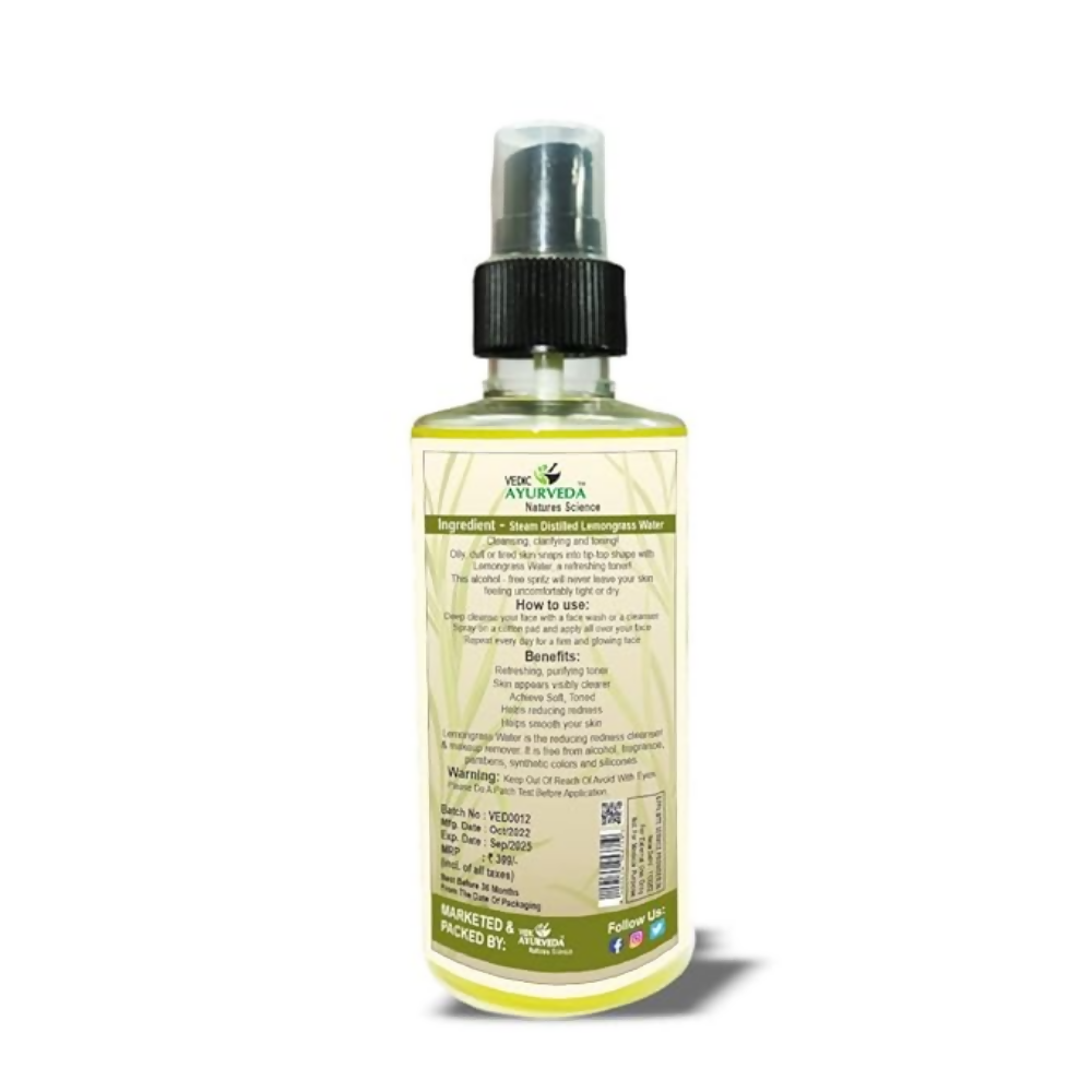 VedicAyurveda Lemongrass Hydrosol Skin Toner  Grab2Buy VedicAyurveda Grab2Buy