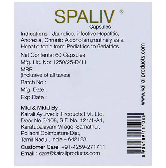 Kairali Ayurvedic Spaliv Capsules - Grab2buy