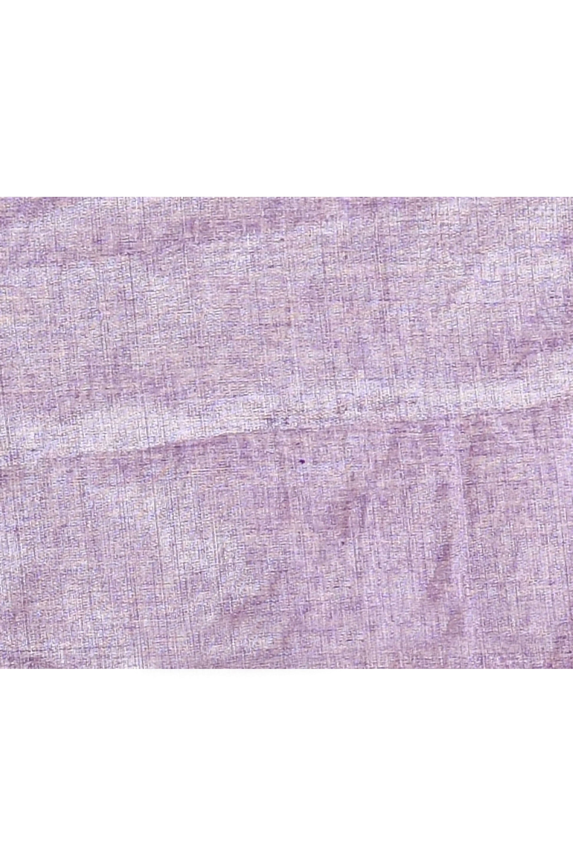 Piyari Fashion Women's Lavender Dual Tone Organic Tissue Saree With Blouse Piece