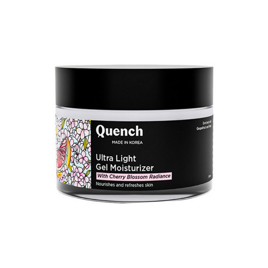 Quench Ultra Light Gel Moisturizer With 2% Niacinamide & Cherry Blossom For Intense Brightening 